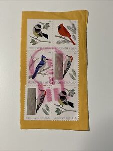 6 2018 Birds In Winter Used USPS First-Class Forever Stamps 2020 Cancellation +1