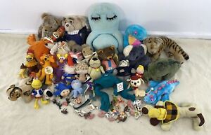 VTG LOT 25+ Novelty Plush Dolls & Toy Figures Peewee Chairry Mohair Fisher Price