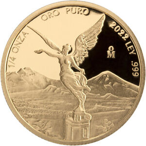 2022 1/4 oz Proof Mexican Gold Libertad Coin (In Capsule)