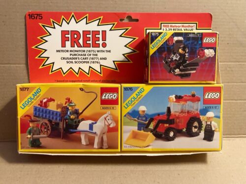 LEGO 1675 Three Set Bonus Pack LEGOS 1875 1876 1877 unopened sealed in box  Rare