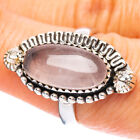 Rose Quartz 925 Sterling Silver Ring Size 7.25 Ana Co R3856