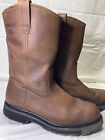 Wolverine Pull On Work Boots Brown Leather W04727 Men's Size 10 EW