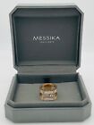 signed MESSIKA 18K Rose Gold Ladies SLIDING Diamond Ring Size 6 3/4