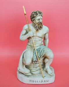 Poseidon statue - Greek God of the sea - Twelve Olympians - Handmade in Greece