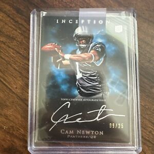 New Listing2011 Topps Inception Cam Newton Silver Autograph /25
