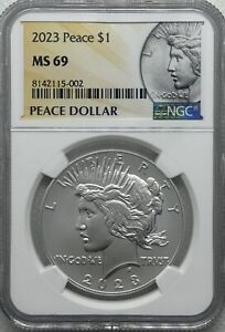 2023 Peace Silver Dollar NGC MS69