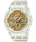 Casio G-Shock Analog/Digital Gold Dial Clear Watch GMAS-120SG-7A / GMAS120SG-7A