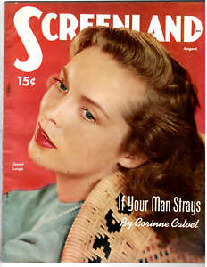 SCREENLAND Magazine Aug. 1951, Janet Leigh, Jane Russell, Florence Marly, MORE++