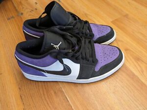Air Jordan 1 Low Court Purple - Size US 9