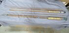 Lot of  Two Unbranded Vintage Bamboo 9' Three Piece Fly Rods