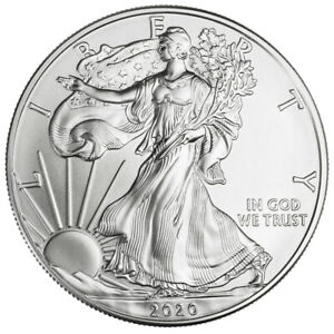 2020 - 1 oz American Silver Eagle Coin Brilliant Uncirculated