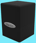 ULTRA PRO JET BLACK SATIN CUBE DECK BOX Card Compartment Storage Case mtg