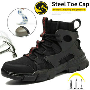 Mens Safety Shoes Steel Toe Cap Sneakers Work Construction Non Slip Boots Size13