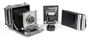 Linhof Super Technika III 4X5 camera w/ 135mm + 270mm Lenses + film +holders