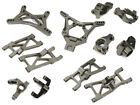 Grey CNC Machined Suspension Upgrade Kit Designed for Losi 1/10 2WD 22S Drag Car