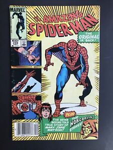 Amazing Spiderman 259 Newstand Marvel Comics Mary Jane Origin! 1984