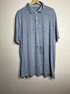 Tasc Performance Short Sleeve Golf Polo Shirt Men’s Size 2XL XXL Blue