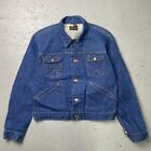 Vintage 70s Wrangler No Fault Denim Jean Trucker Jacket Size 44