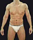 2(X)IST Essential 2 Y Back Thongs Men's Thong Underwear 2 pack Small White 1