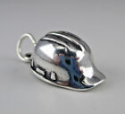 Sterling Silver HARD HAT Charm for Bracelet SHUBE Construction Gift VINTAGE New
