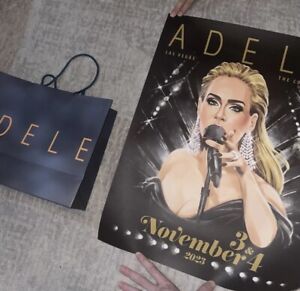 Last Show of Year Official Weekends with Adele Poster 11/3–11/4 2023 18x24 & Bag