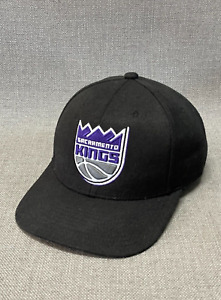 Sacramento Kings Hat Cap Men's Black Snapback NBA Basketball Mitchell Ness