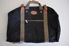 Vintage DAKOTA TUMI 20” Black Canvas / Brown Leather Carry-On Duffle Bag