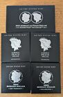 Morgan and Peace Dollar 2023 - 6 Coin Set - Uncirculated-Proof-Reverse Proof OGP