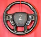 OEM FORD SHELBY 700 F150 RAPTOR CARBON FIBER STEERING WHEEL LEATHER WITH CENTER