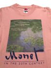 Vintage 90s Claude Monet MFA Boston Art T-Shirt Tee S Small 1998 Painting Pink