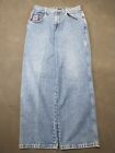 Vintage 90s Y2K Jnco Blue Jeans 30x29 Baggy Rave Plaxx Style Embroidery