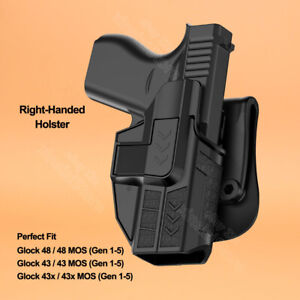 G48 G43 MOS Holster OWB For Glock 43 43X 48 G43x Mos G48 MOS g43 9mm 40 Holder