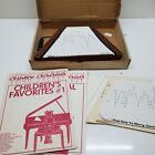 Vintage Music Maker Lap Harp Toy Instrument with Song Guides