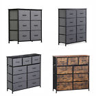 Dresser for Bedroom Storage Tower Tall Chest Organizer Unit 6/8/9 Fabric Drawers