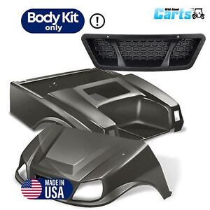 DoubleTake Titan Graphite Golf Cart Body Kit with Grille for E-Z-GO TXT 1996-Up