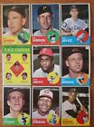 1963 Topps Baseball Set Builder Lot Ex/Ex/Mint Beauties Most Cards 6 For 10$