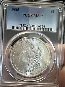 New Listing1885-P Morgan Silver Dollar Graded By PCGS.