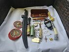 Vintage Junk Drawer Mix Lot Jewelry,calls,knives,cross Pens All Pre Owned