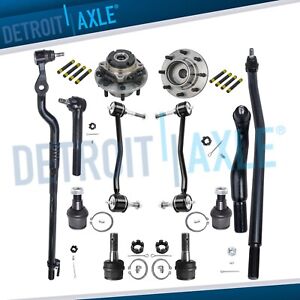 4WD Front Wheel Bearing Hub Sway Bars Tie Rods for Ford F-250 F-350 Super Duty