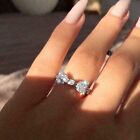 2Ct Lab-Created Diamond Knot Bow Design Engagement Ring 14K White Gold Plated