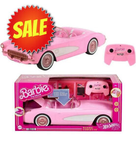 New Hot Wheels RC Barbie Corvette Remote Control Car from Barbie: The Movie