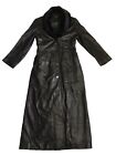 Danier Womens Soft Leather Trench Coat Jacket Removable Collar US Size 6-8