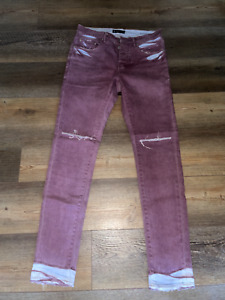Purple Brand Jeans Size 30 RARE COLOR Distressed Pants NEVER WORN Designer Pants