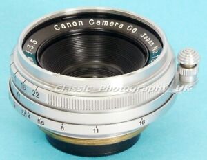 CANON 25mm 1:3.5 Ultra-WIDE-Angle RANGEFINDER Lens in Leica LTM Canon REID L39