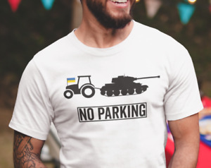 Ukraine T-shirts Ukraine Humor Ukrainian Farmer Steals Tank T-Shirts No Parking