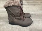 Columbia Brown Winter Snow Boots Ice Maiden II Womens Size 9 YL5230-231 Faux Fur