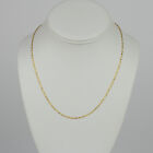 Stunning 22k Yellow Gold Womens Scalloped Link Chain Necklace 18