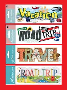 U CHOOSE Jolee's VACATION - TRAVEL - ROAD TRIP Title Stickers Family Luggage