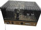 Vintage Heathkit W-5M Tube Power Amplifier Amp W/ Cage Not Tested Sold As Parts