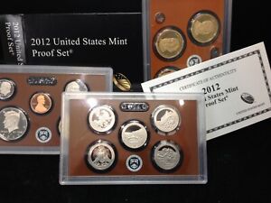 New Listing2012-S United States Mint Proof Set with Original Box and COA KEY DATE!